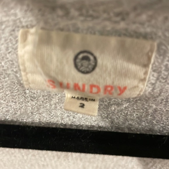 Sundry Loved cropped sweatshirt lightweight size 2 - Picture 2 of 4